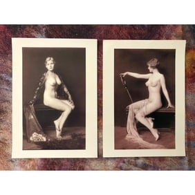 Pair of Photos of Art Deco Flappers