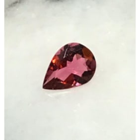 Natural Pink Pear Faceted Tourmaline Gemstone