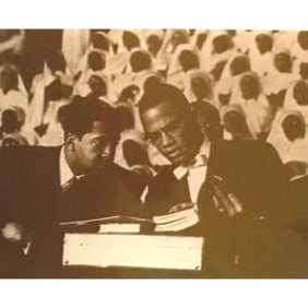 African American History, Malcolm X Seated Photo Print