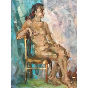 Russian Impressionist Nude Painting