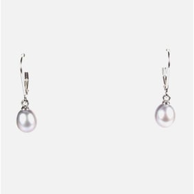 Silver Cultured Pearls Sterling Earrings