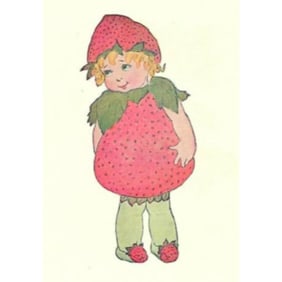1914 Children's Prints, Little Wild Strawberry, Endive