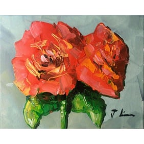 Jose Lima Floral Still Life Oil Painting