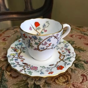 Spode Copeland Shanghai Demitasse Cup Saucer Set