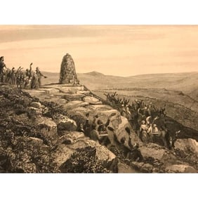 19thc Engraving, Cairn On Craig Gowan