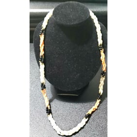 Vintage Freshwater Pearl, Coral Jade Necklace