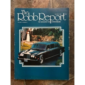 Rare 1980 The Robb Report, Rolls Royce Motorcar Luxury Magazine