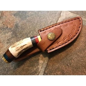 Damascus Steel Hunting Skinner Knife