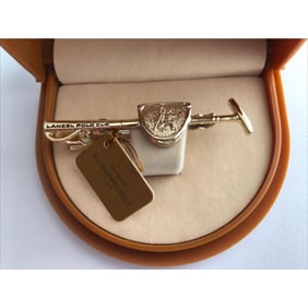 French Designer Lancel Polo Cup Tie Clip