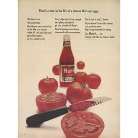Mid Century Hunts Catsup Ketchup Advertisement