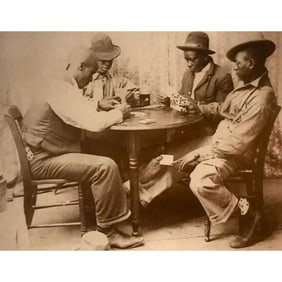 African American History, Card Players Photo Print