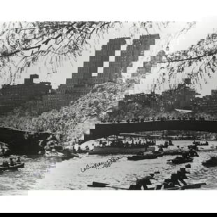 Historic New York City, Central Park Photo Print: New York City, Central Park c. 1918 black & white photo print. Created in the 1980's. 8" X 10" printed on photo paper, with handwriting on front to identify the scene.