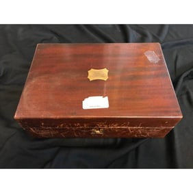 19thc Wooden Revolver, Accessory Box