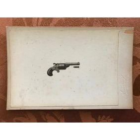 Rare 19thc Revolver Cabinet Card