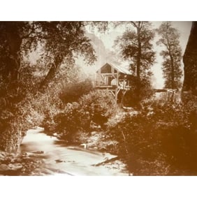 Old Shingle Mill, American Fork, Utah, Sepia Photo Print