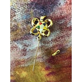 Vintage Eastern Star Stick Pin, Brooch