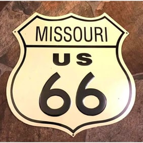 Route 66 Missouri Metal Pub Bar Sign