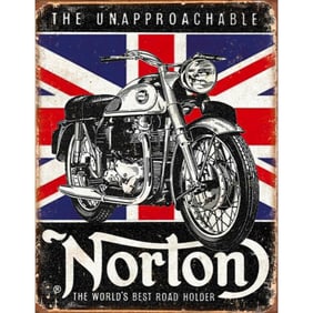 Norton Metal Pub Bar Garage Sign
