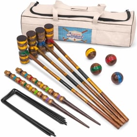 Vintage Style Tall Croquet Set
