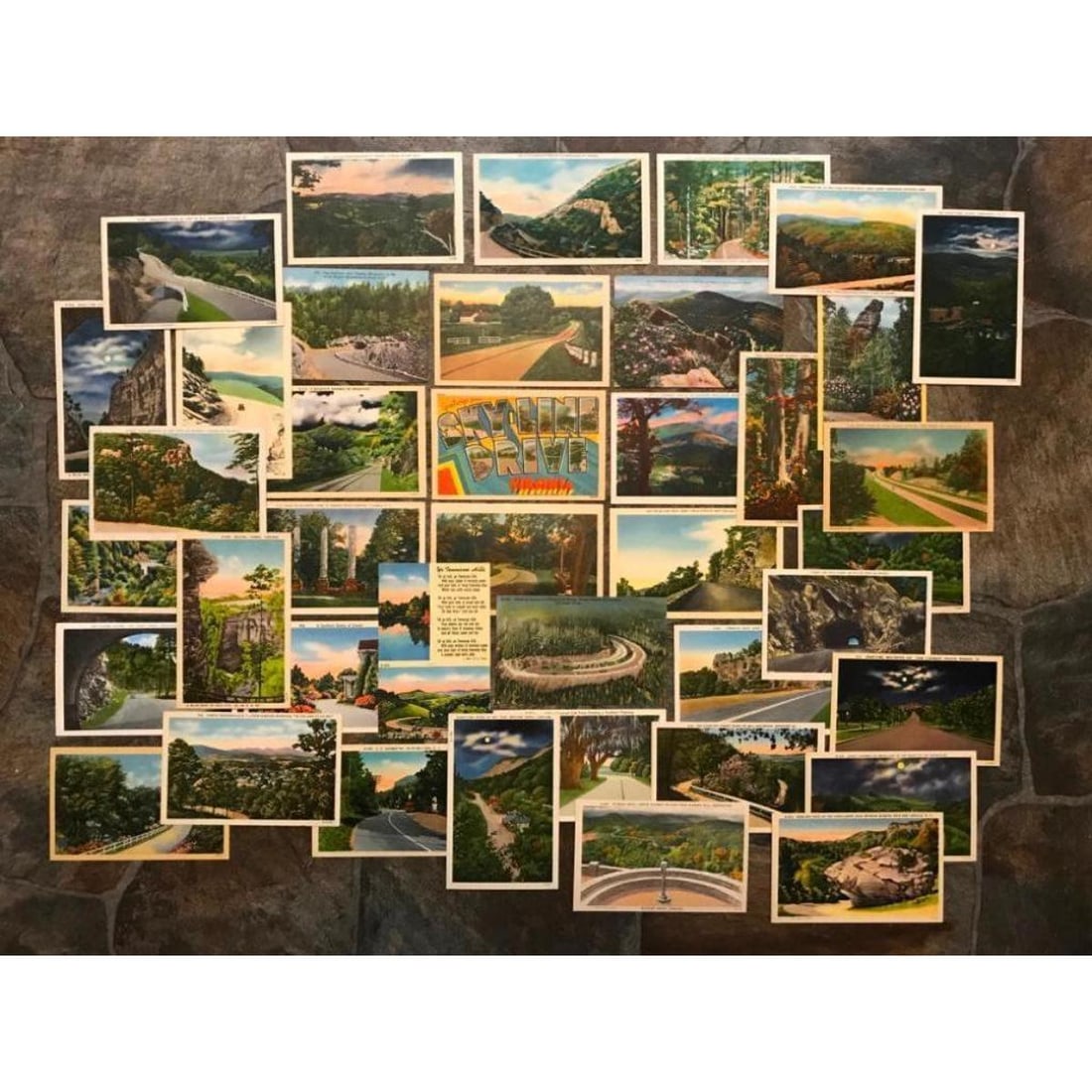 Collection of Scenic Mountain Vintage Postcards (1 of 4)