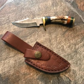 Damascus Steel Skinner Hunting Knife