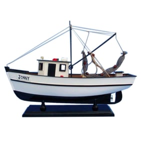 Handcrafted Model Shrimp Boat, Forest Gump's Jenny