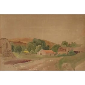 Attributed to Middleton, 19thc Landscape, Watercolor Painting