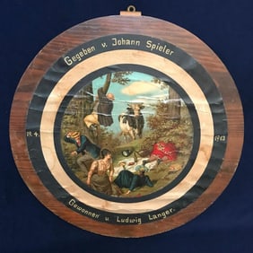 Early 1900's German Wooden Target Board