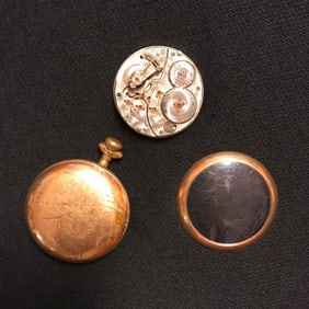 Antique Gold Filled Pocket Watch Case, Parts, Repair