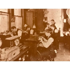 Early 1900s Clock Shop Photo Print