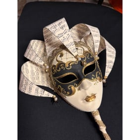 Handmade Venetian Carnival Mardi Gras Mask