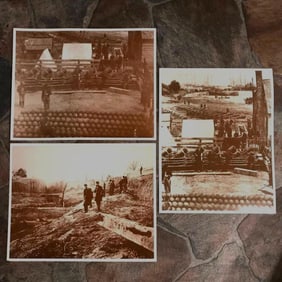 Set of Civil War Fort Scenes, Photo Prints