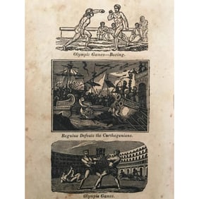 Rare Early 19thc Engravings, Olympic Games, Ancient Carthage