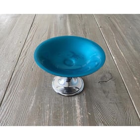Reed Barton Enameled Silverplate Compote