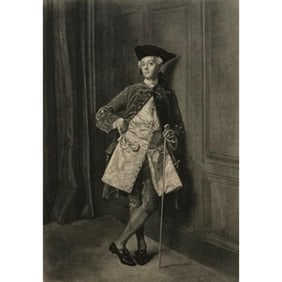 19thc Photogravure, Meissonier, 18thc Gentleman