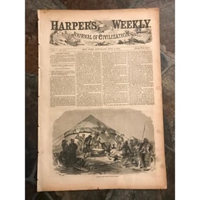 Rare 1857 Harper's Weekly Illustrated