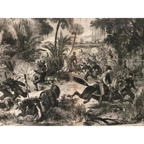 19thc Civil War Engravings, Fort Walker, Hilton Head, Bluffton, South Carolina