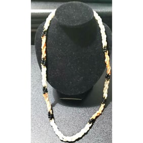 Vintage Freshwater Pearl, Coral Jade Necklace