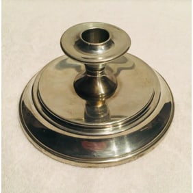 Vintage Cartier Pewter Weighted Candlestick Holder