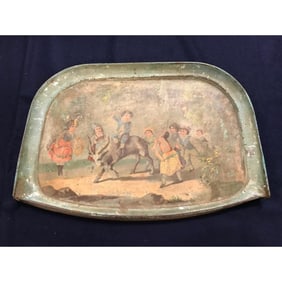 19thc Victorian Litho, Child's Highchair Tray
