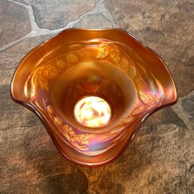 Vintage Fenton Marigold Carnival Glass Dish