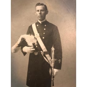 1900s Knight's Templar, Masonic Officer Photo, Cabinet Card