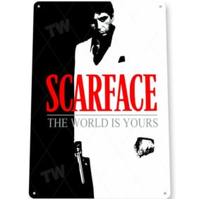 SCARFACE Movie Metal Pub Bar Sign