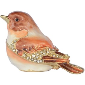 Little Robin Bird Trinket Jewel Box