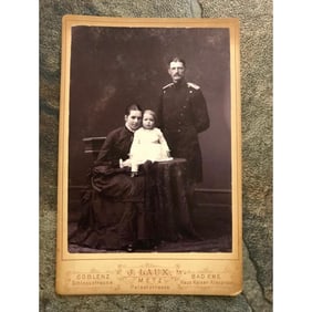 19thc German Military Officer Cabinet Card Photo