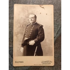 Original Late 19thc Spanish-Amerian War Officer CDV Photo