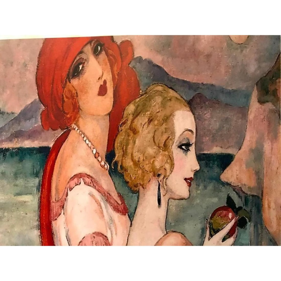 After Gerda Wegener, The Danish Girls Wife Print: After Gerda Wegener "The Danish Girls Wife" 1923 Art Nouveau modern digital print on photo paper. 8" X 10".