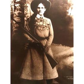 Annie Oakley Sepia Photo Print
