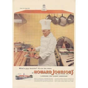 Mid Century Howard Johnson's Ad