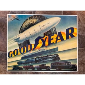 Goodyear Blimp, Tires Metal Garage, Pub Bar Sign